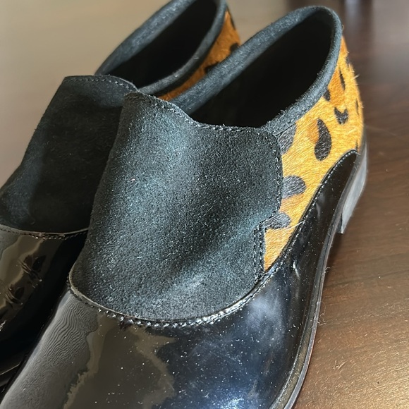 Free People Brady Slip On Patent/Leopard Pony Hair Loafer Shoes EU 39 - Picture 11 of 15